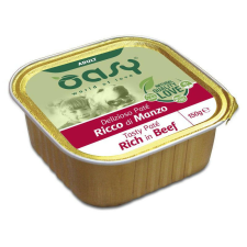 Oasy Dog Alutálka Tasty Paté Adult Beef 150g kutyaeledel