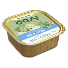 Oasy Dog Alutálka Tasty Paté Puppy&Junior Chicken 150g kutyaeledel