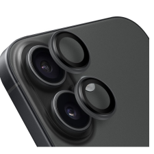 OBAL:ME Apple iPhone 17 tempered glass kamera védő üvegfólia, fekete mobiltelefon kellék