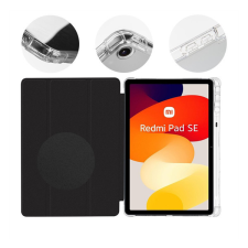 OBAL:ME MistyTab Xiaomi Redmi Pad SE oldalra nyíló, kitámasztható tok, fekete tablet tok