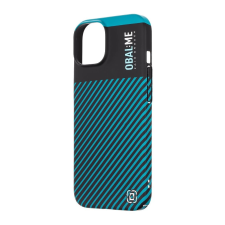 OBAL:ME OBAL:ME Flossy Stripes tok Apple iPhone 15 készülékhez fekete/türkiz tok és táska