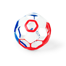 Oball Rattle Goals csörgős labda, 10cm, 0m+ Red, White & Blue készségfejlesztő