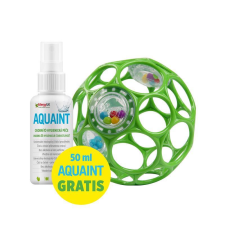 Oball RATTLE játék 10 cm 0hó+ seafoam + AJÁNDÉK Aquaint 50ml rágóka