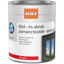 OBI Ajtó- és ablak zománcfesték fényes antracit 375 ml zománcfesték