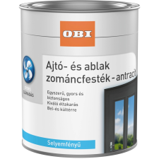 OBI Ajtó- és ablak zománcfesték selyemfényű antracit 750 ml zománcfesték