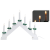 OBI Christmas Dekor LED gyertyaív 7 gyertyával fehér - zöld