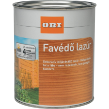 OBI favédő vékonylazúr, oldószeres, gesztenye, 750 ml favédőszer és lazúr