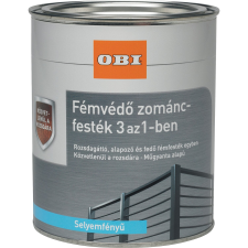 OBI fémvédő zománcfesték 3 az 1-ben zöld selyemfényű 375 ml zománcfesték