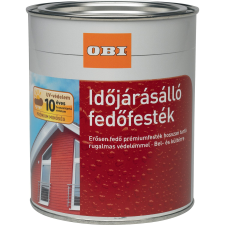 OBI időjárásálló fedőfesték vízzel higítható, galambkék, selyemmatt, 750 ml favédőszer és lazúr