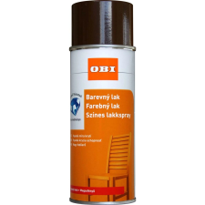 OBI lakkspray színes magas selyemfényűényű dióbarna 400 ml aeroszolos termék