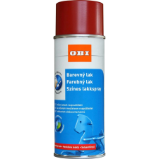 OBI lakkspray vizes bázisú színes selyemfényű tűzpiros 400 ml aeroszolos termék