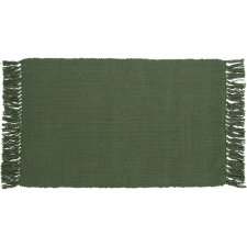 OBI pamut szőnyeg egyszínű sötétzöld 50 cm x 80 cm lakástextília