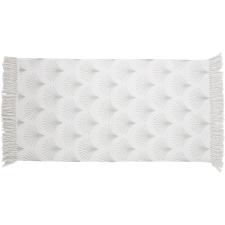 OBI pamut szőnyeg mintás fehér-menta 60 cm x 120 cm lakástextília