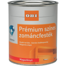 OBI Premium színes zománcfesték oldószeres krémfehér, magasfényű, 375 ml zománcfesték