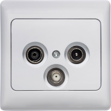  OBI SAT-antenna csatlakozóaljzat kerettel Rea polárfehér villanyszerelés