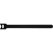 OBI tépőzár, 200 mm x 13 mm, fekete, 6 darab villanyszerelés