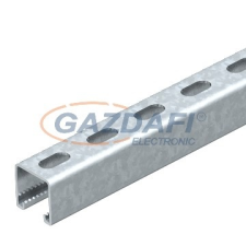 OBO 1122978 MSL4141P1000A2 Szerelősín MS4141, perforált résszélesség 22mm, 1000mm rozsdamentes acél villanyszerelés