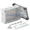 OBO 2005104 X25 R LGR-TR Leágazódoboz átlátszó fedéllel, 2069 sínnel 286x202x125mm