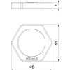OBO 2048949 116 M32 LGR PA Ellenanya M32x1,5 világosszürke poliamid