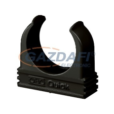OBO 2149583 2955 M63 SW Quick Rögzítőbilincs M63 fekete polipropilén villanyszerelés