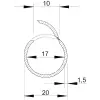 OBO 2153912 2953 M20 LGR Quick-Pipe Védőcső Cső csatorna rendszer M20 világosszürke polivinil-klorid IP44