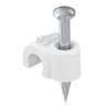 OBO 2225808 2010 25 RW Iso Nagel-Clip 10mm, L25 hófehér polipropilén