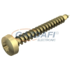 OBO 3198044 4758T 4.0x50 Golden-Sprint Csavar D-fejű, T Drive hajtás 4x50mm acél galvanikusan horganyzott, sárgára passziválva