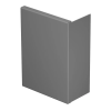 OBO 6024874 WDK HE80210GR Véglezáróelem 80x210mm kőszürke PVC
