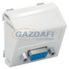 OBO 6104625 MTS-VGA S SWGR1 Modul 45 Vga Csatlakozó Aljzat Hüvely csavaros rögzítéssel 45x45mm szürkésfekete polikarbonát