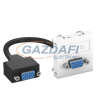 OBO 6104664 MTG-VGA F AL1 Modul 45 Vga Csatlakozó Aljzat kábellel hüvely-hüvely 45x45mm festett alumínium polikarbonát
