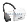 OBO 6104838 MTS-HD F RW1 Modul 45 Hdmi Csatlakozó Aljzat kábellel hüvely-hüvely 45x45mm hófehér polikarbonát