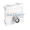 OBO 6105018 MTG-BC F RW1 Modul 45 Bnc Csatlakozóaljzat egyes hüvely-hüvely 45x45mm hófehér polikarbonát
