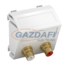 OBO 6105084 MTS-2R F AL1 Modul 45 Rca Csatlakozóaljzat kettes hüvely-hüvely 45x45mm festett alumínium polikarbonát