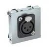 OBO 6105216 MTG-X3F L AL1 Modul 45 3 Pólusú Xlr Csatlakozó Aljzat hüvely egyenes csatlakozás 45x45mm festett alumínium polikarbonát