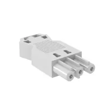 OBO 6108057 BT-S GST18i3p W Hüvelyrész 3-Pólusú fehér villanyszerelés