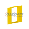 OBO 6109836 VH-P5 Fedlap VH, Modul45 szerelvény beépítéséhez, kettes 95x95mm sárga poliamid
