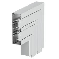 OBO 6112633 GA-FS53165EL Lapos Sarokelem , nem állítható 200x200x165mm eloxált alumínium villanyszerelés