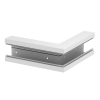 OBO 6114220 GKH-A70130RW Külsősarok Halogénmentes 70x130mm hófehér Polikarbonát/Akrilnitril-butadién-sztirol
