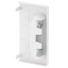 OBO 6114280 GKH-E70130RW Végelem, Halogénmentes 70x130mm hófehér Polikarbonát/Akrilnitril-butadién-sztirol