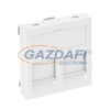 OBO 6119224 DTG-2F AL1 Adatátviteli Csatlakozó 2 db F típusú csatlakozó modulhoz 45x45mm festett alumínium polikarbonát