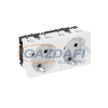 OBO 6120022 STD-D0 RW2 Csatlakozóaljzat 0°, Kettes védőérintkezős 250V, 10/16A hófehér polikarbonát
