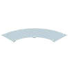 OBO 6231543 WDBRL 90 40 DD Fedél 90°-Os Sarokidomhoz (nagyfesztávú 110-es és 160-as rendszerhez) B=400mm acél, cink-alumínium bevonat