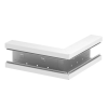 OBO 6277210 GS-SA70130RW Külső Könyök szimmetrikus 70x130mm hófehér acél