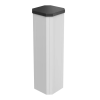 OBO 6286702 ISSHS4 61OT3LGR Installációs Féloszlop 210x210x680mm világosszürke acél
