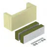 OBO 7215726 ZSE90-55-17 Húzásmentesítő függőleges kábelnyomvonalhoz 640x220x160mm