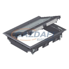 OBO 7405312 GES6 U 9011 Szerelvénybetét csatornaszereléshez grafitszürke poliamid villanyszerelés