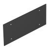 OBO 7408124 T12L P03S 9011 Fedlap 213x88mm grafitszürke PVC