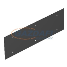 OBO 7408132 T12L P04S 9011 Fedlap 284x88mm grafitszürke PVC villanyszerelés