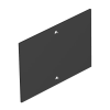 OBO 7408228 T4B P0S2 9011 Fedlap 110x77mm grafitszürke PVC