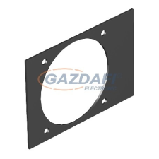 OBO 7408260 T4B P5S 9011 Fedlap CEE, T4B-hez 110x77mm grafitszürke PVC villanyszerelés